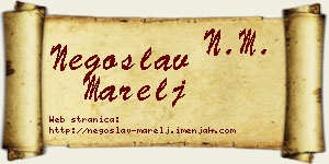 Negoslav Marelj vizit kartica